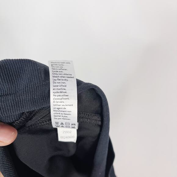 Spanx Maternity Small S Black Faux leather High Waisted Leggings Over The Belly - Picture 11 of 15